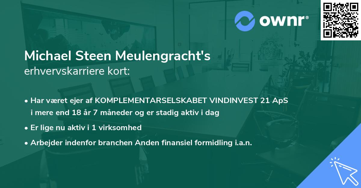 Michael Steen Meulengracht's erhvervskarriere kort