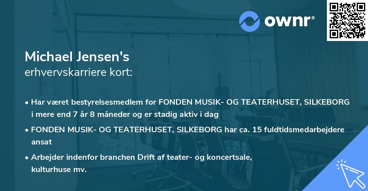 Michael Jensen's erhvervskarriere kort