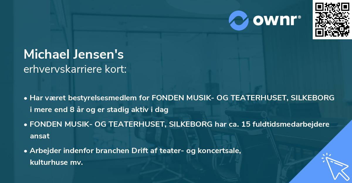 Michael Jensen's erhvervskarriere kort