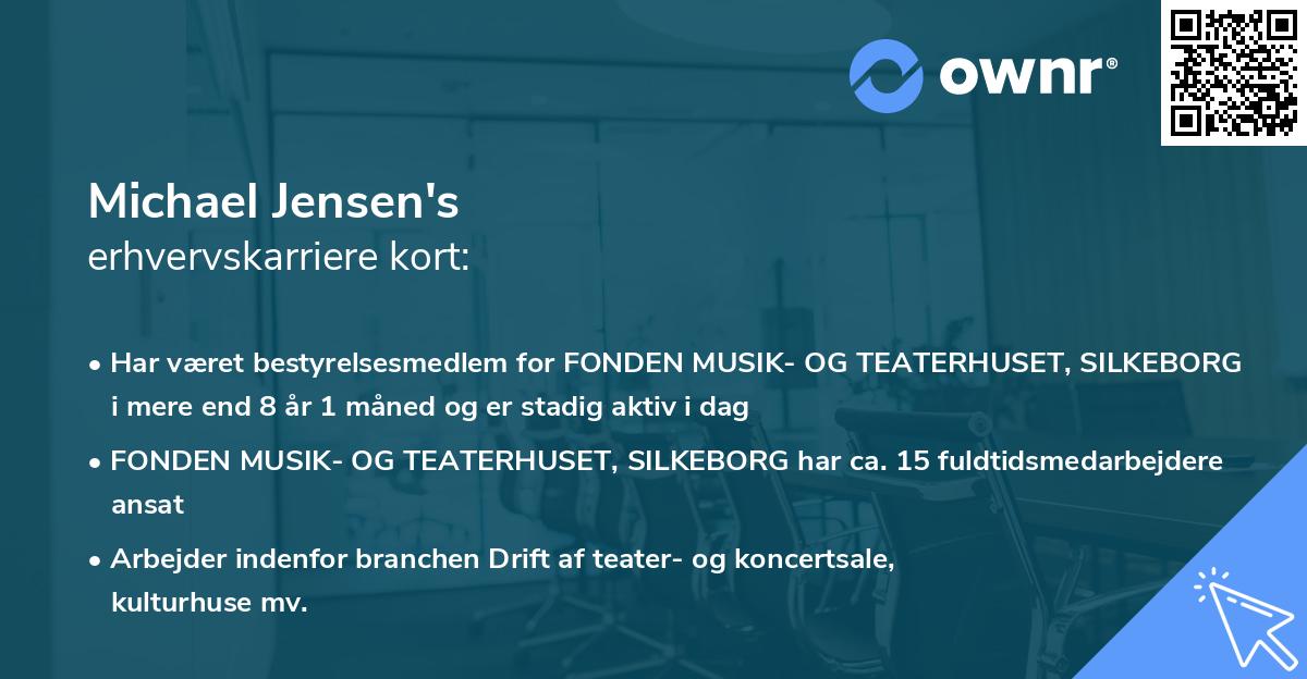 Michael Jensen's erhvervskarriere kort