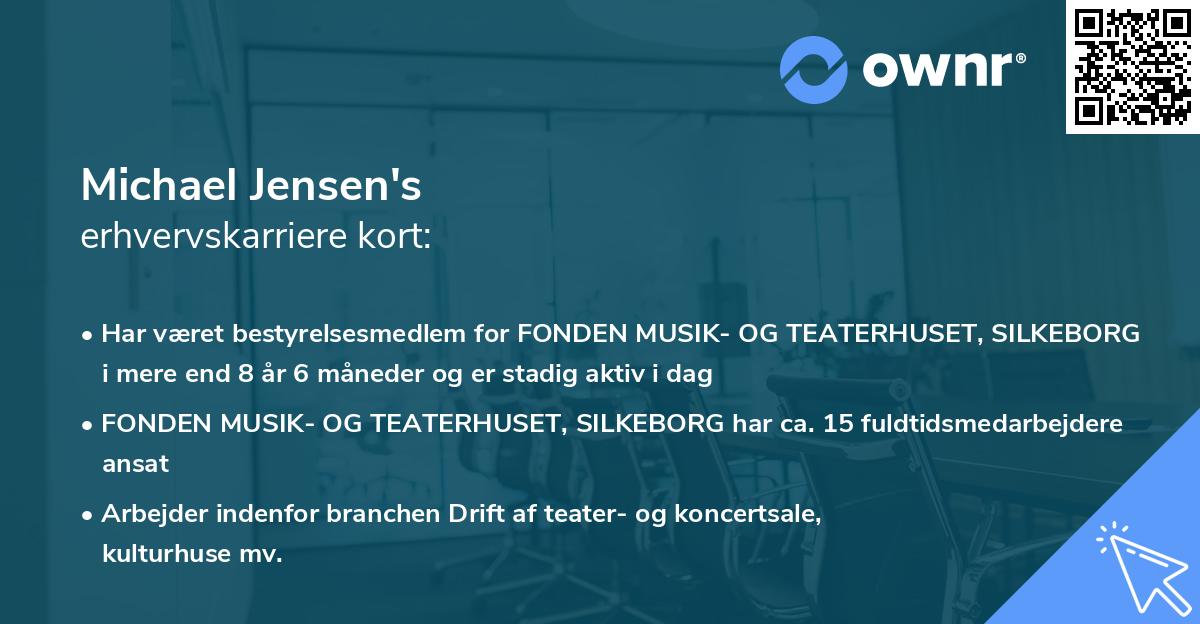 Michael Jensen's erhvervskarriere kort