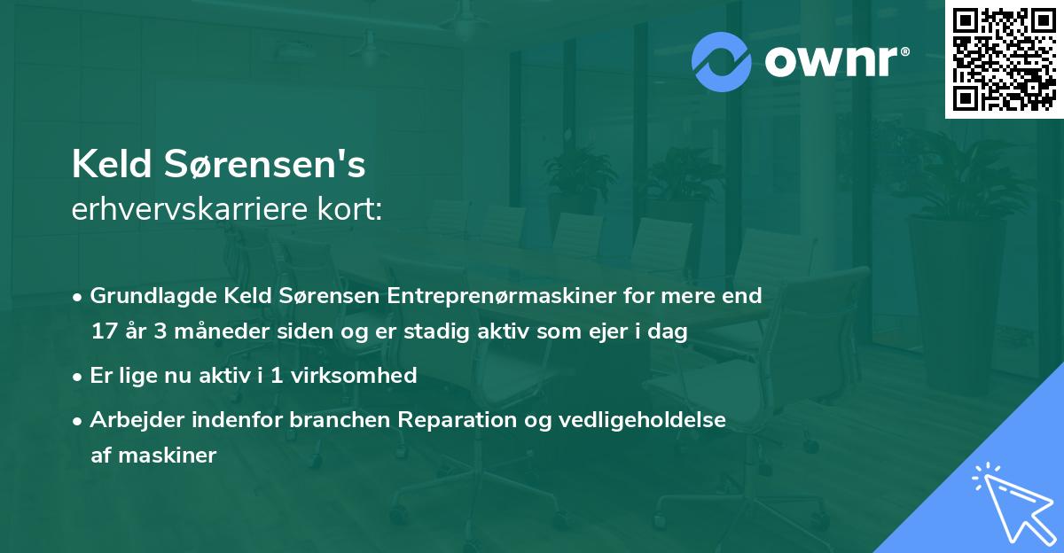 Keld Sørensen's erhvervskarriere kort