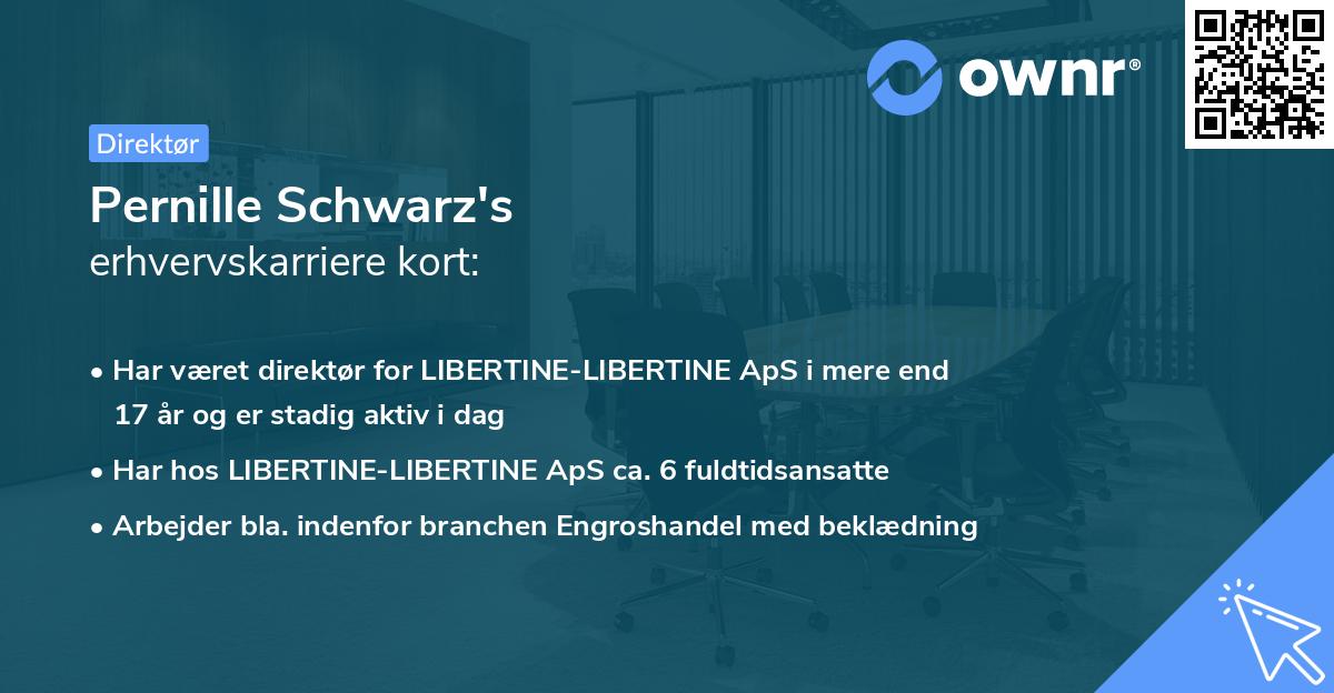 Pernille Schwarz's erhvervskarriere kort