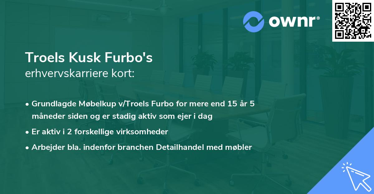 Troels Kusk Furbo's erhvervskarriere kort