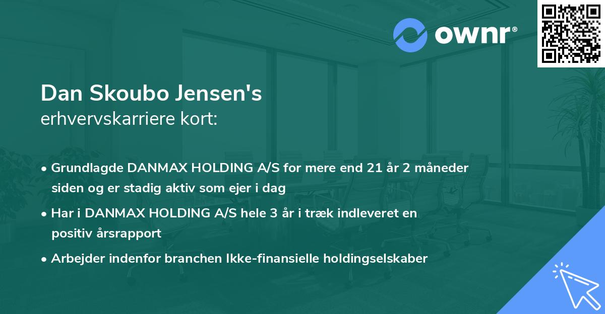 Dan Skoubo Jensen's erhvervskarriere kort