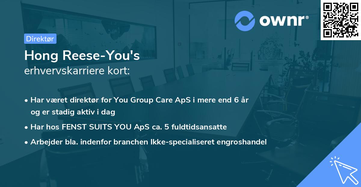 Hong Reese-You's erhvervskarriere kort