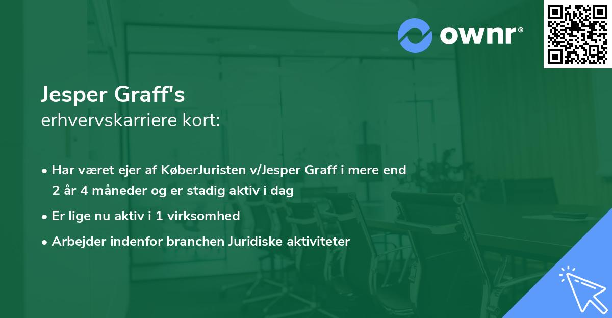 Jesper Graff's erhvervskarriere kort