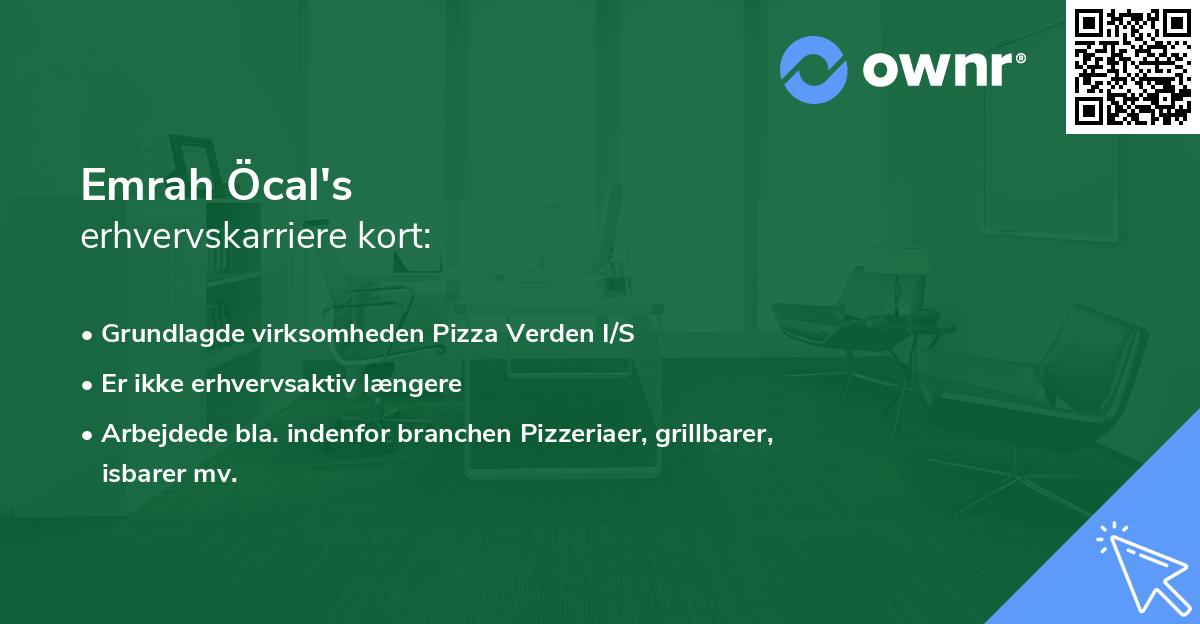 Emrah Öcal's erhvervskarriere kort