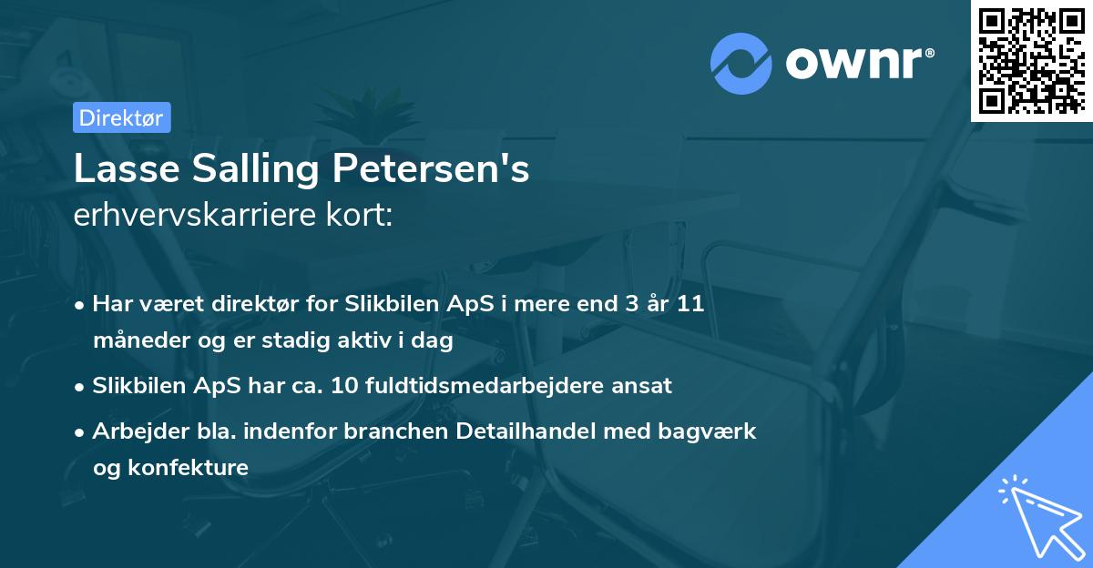 Lasse Salling Petersen's erhvervskarriere kort