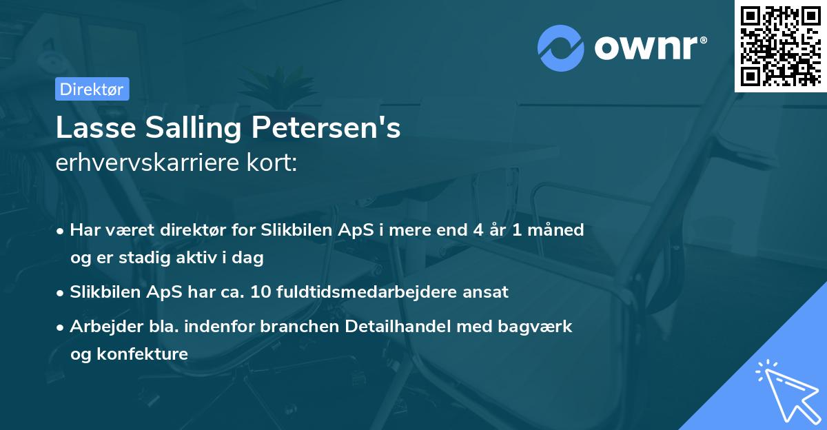 Lasse Salling Petersen's erhvervskarriere kort