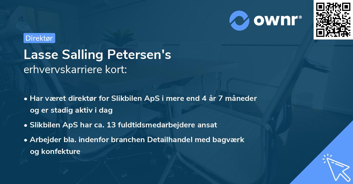 Lasse Salling Petersen's erhvervskarriere kort