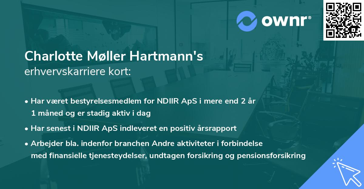 Charlotte Møller Hartmann's erhvervskarriere kort