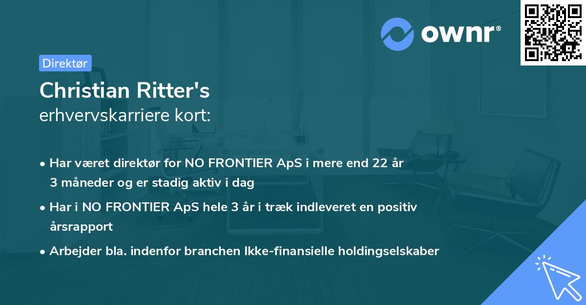 Christian Ritter's erhvervskarriere kort