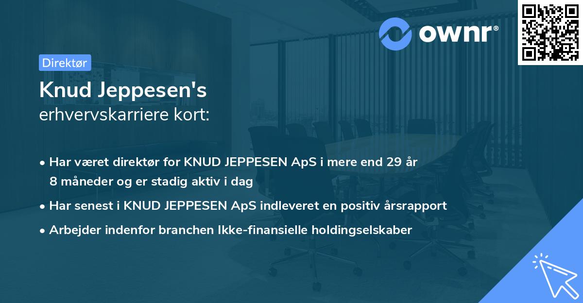 Knud Jeppesen's erhvervskarriere kort