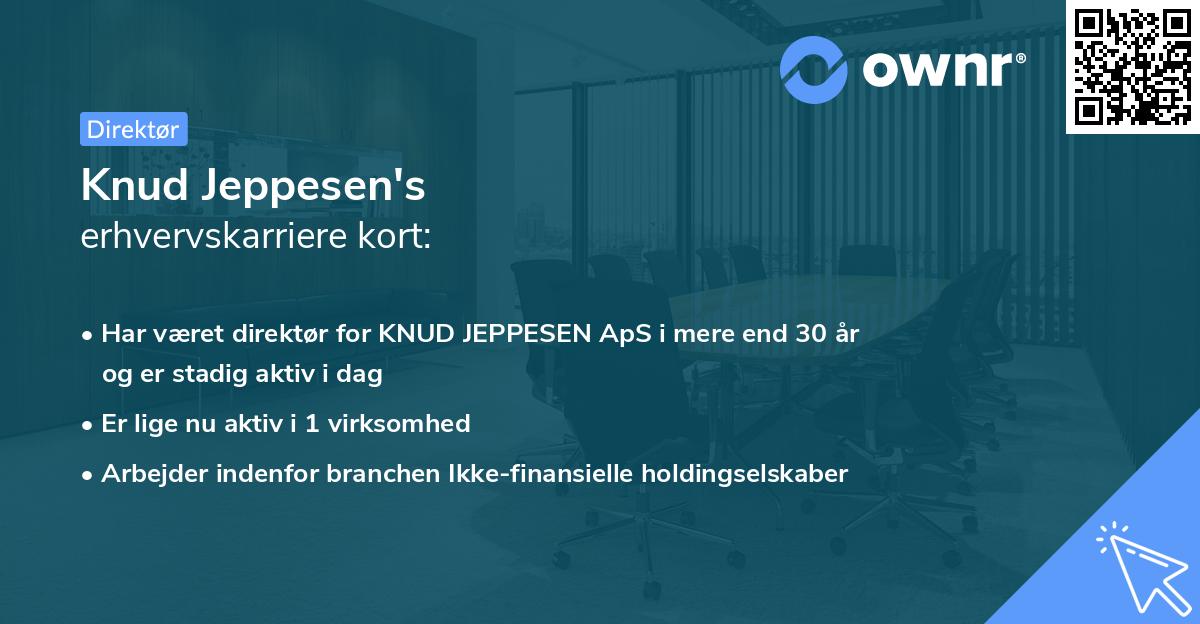 Knud Jeppesen's erhvervskarriere kort