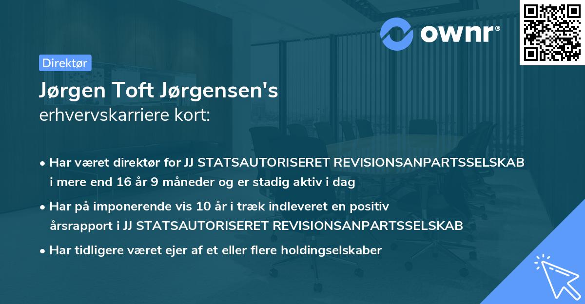 Jørgen Toft Jørgensen's erhvervskarriere kort