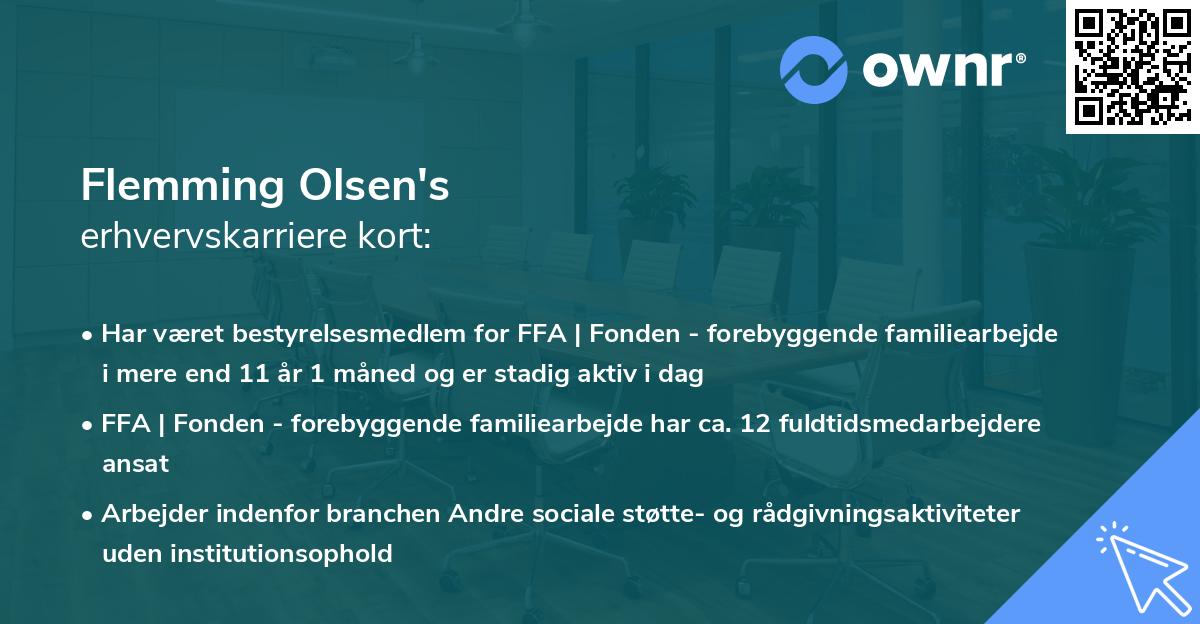 Flemming Olsen's erhvervskarriere kort