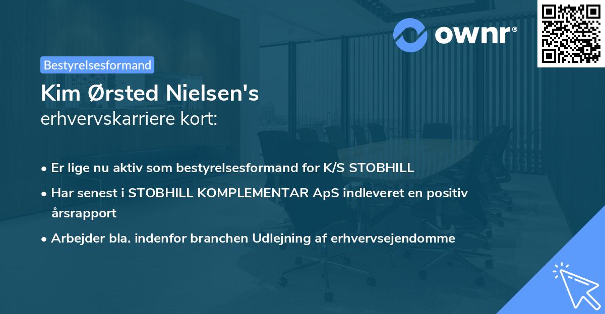 Kim Ørsted Nielsen's erhvervskarriere kort