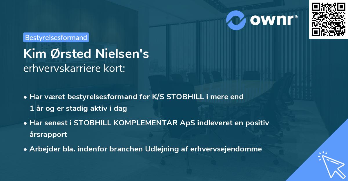 Kim Ørsted Nielsen's erhvervskarriere kort
