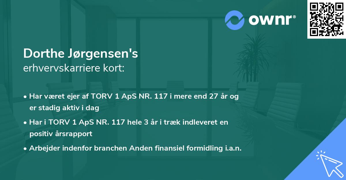 Dorthe Jørgensen's erhvervskarriere kort