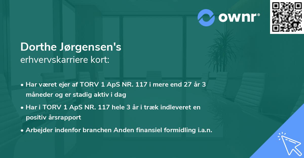 Dorthe Jørgensen's erhvervskarriere kort
