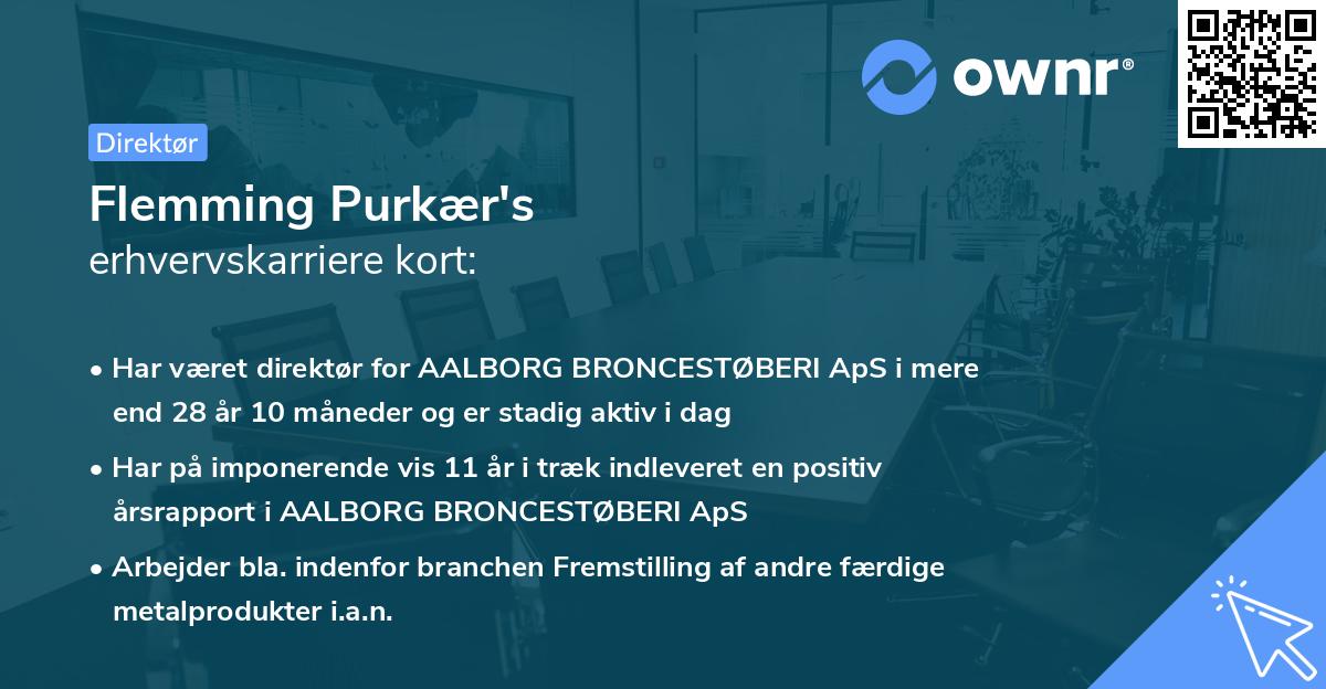 Flemming Purkær's erhvervskarriere kort