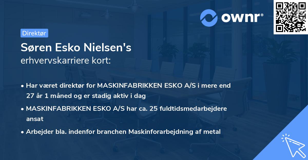 Søren Esko Nielsen's erhvervskarriere kort
