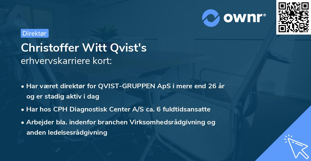 Christoffer Witt Qvist's erhvervskarriere kort