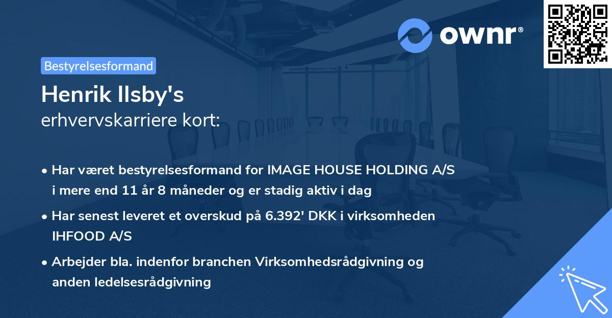 Henrik Ilsby's erhvervskarriere kort
