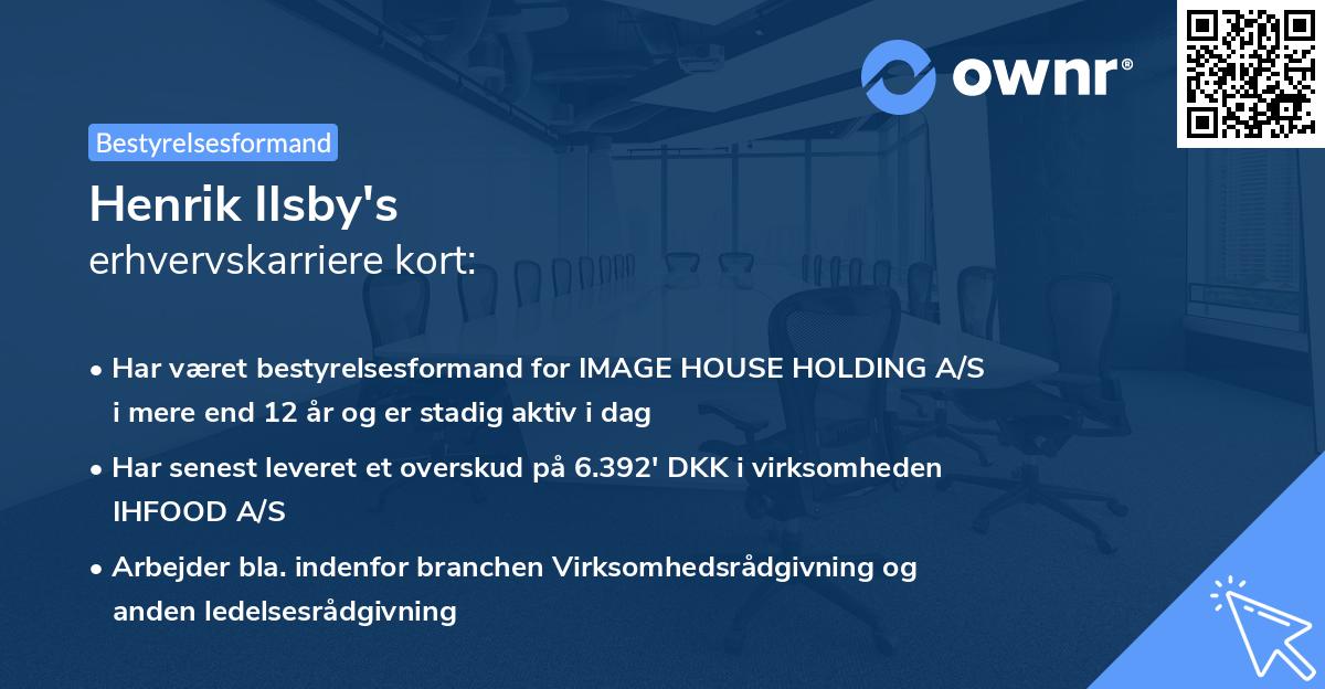 Henrik Ilsby's erhvervskarriere kort