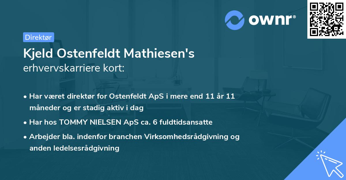 Kjeld Ostenfeldt Mathiesen's erhvervskarriere kort