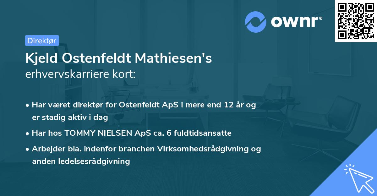 Kjeld Ostenfeldt Mathiesen's erhvervskarriere kort
