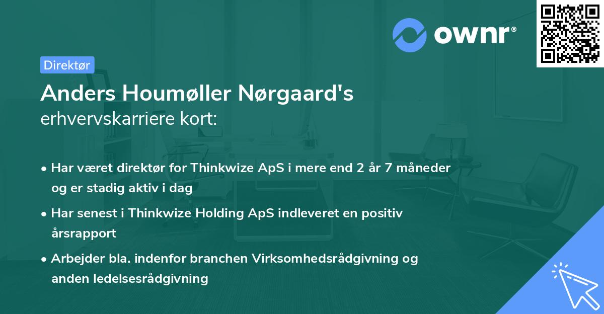 Anders Houmøller Nørgaard's erhvervskarriere kort