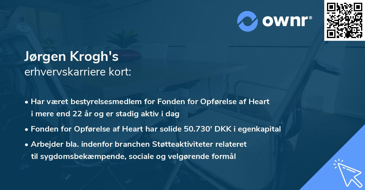 Jørgen Krogh's erhvervskarriere kort