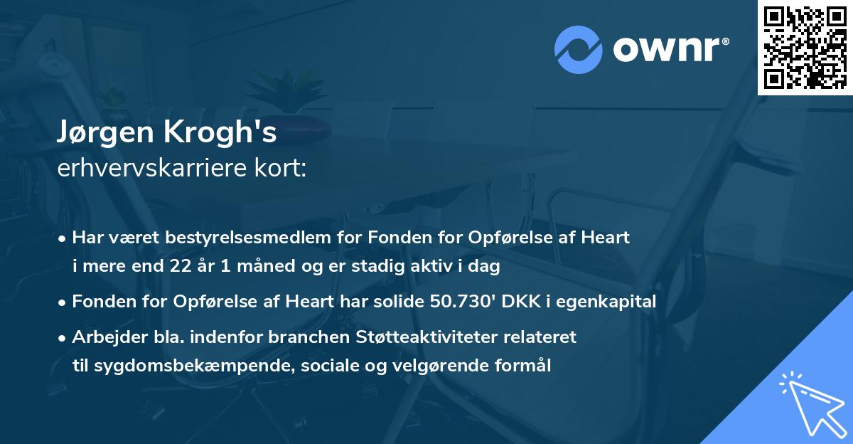 Jørgen Krogh's erhvervskarriere kort