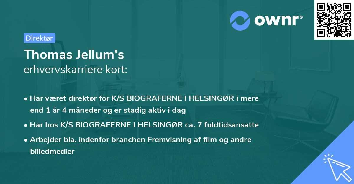 Thomas Jellum's erhvervskarriere kort