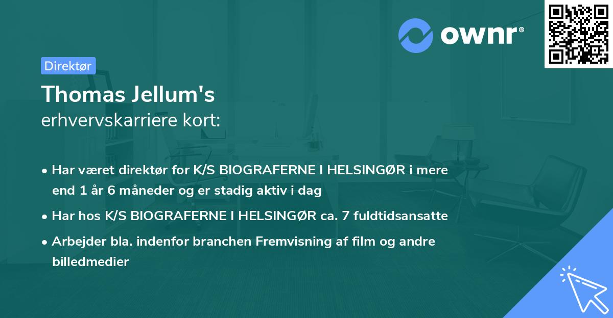 Thomas Jellum's erhvervskarriere kort