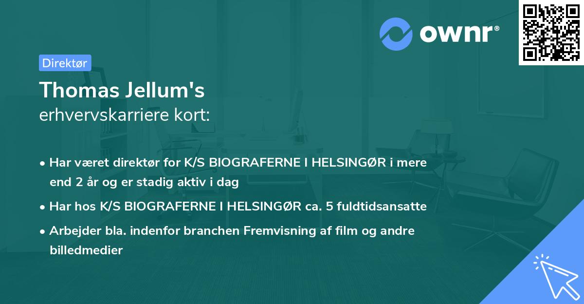 Thomas Jellum's erhvervskarriere kort