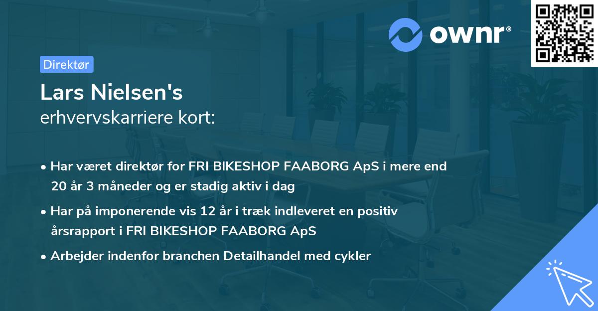 Lars Nielsen's erhvervskarriere kort