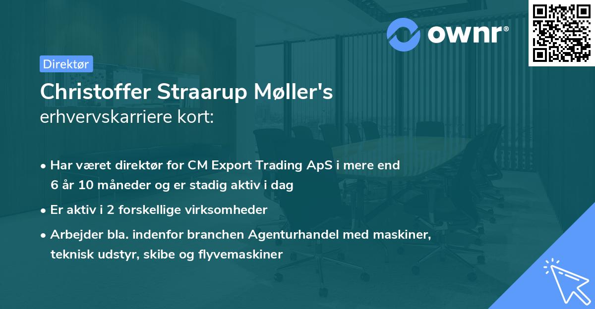 Christoffer Straarup Møller's erhvervskarriere kort