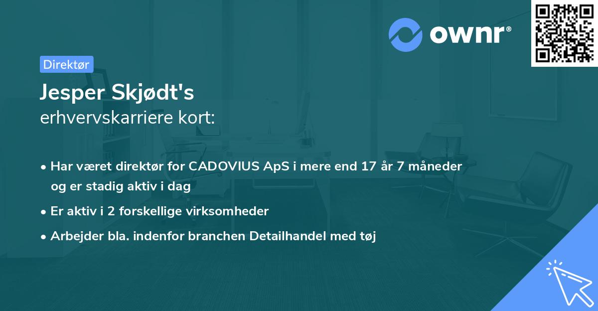 Jesper Skjødt's erhvervskarriere kort