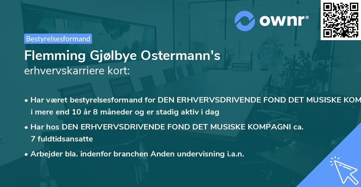 Flemming Gjølbye Ostermann's erhvervskarriere kort