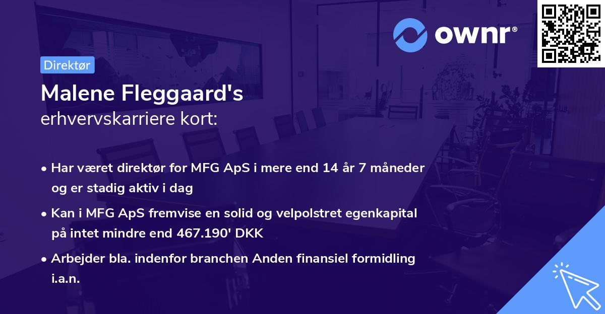 Malene Fleggaard's erhvervskarriere kort