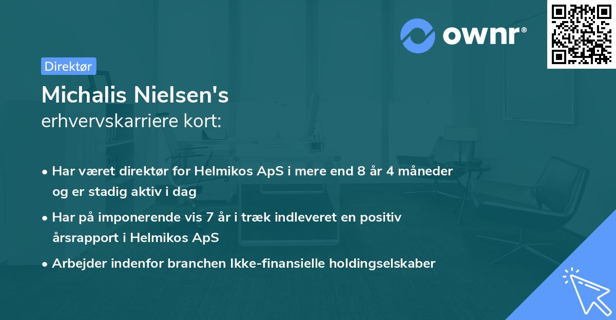 Michalis Nielsen's erhvervskarriere kort