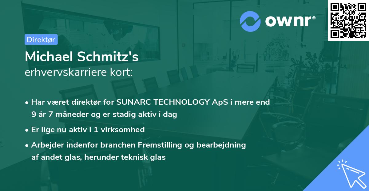 Michael Schmitz's erhvervskarriere kort