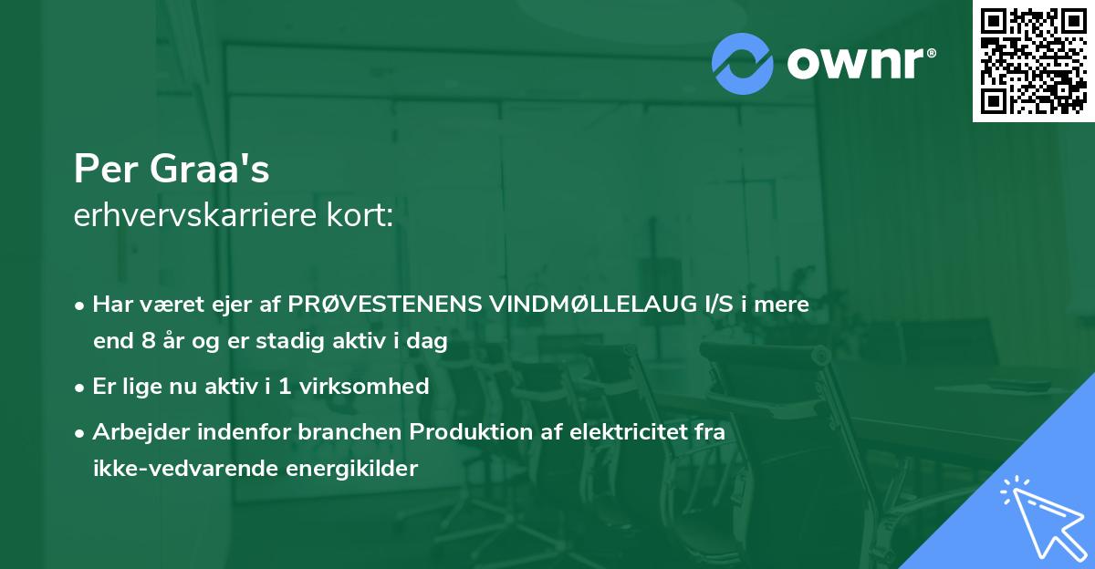 Per Graa's erhvervskarriere kort
