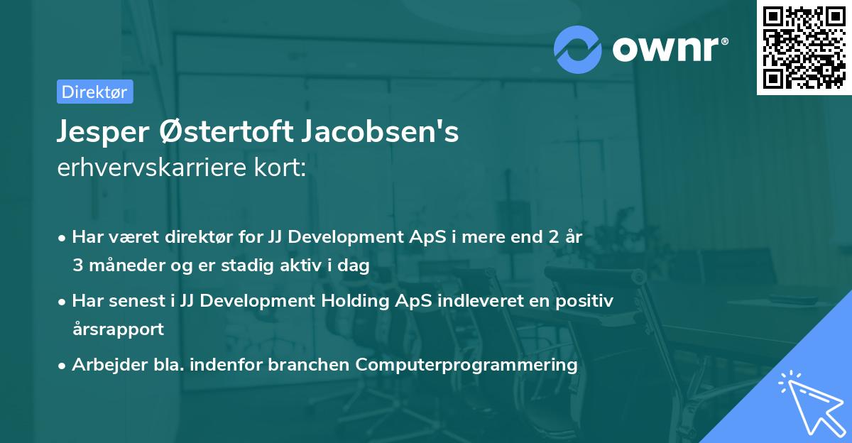 Jesper Østertoft Jacobsen's erhvervskarriere kort