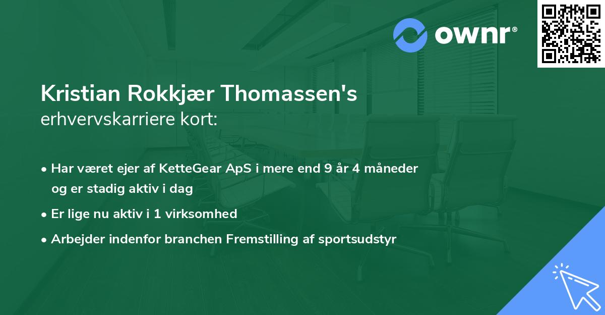 Kristian Rokkjær Thomassen's erhvervskarriere kort