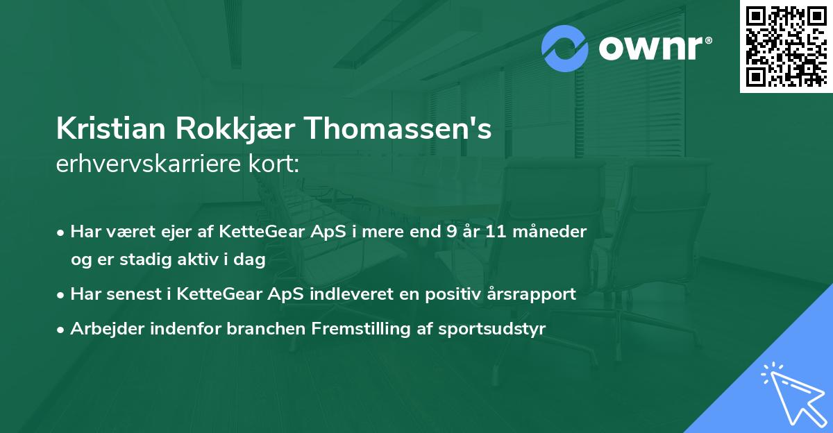 Kristian Rokkjær Thomassen's erhvervskarriere kort