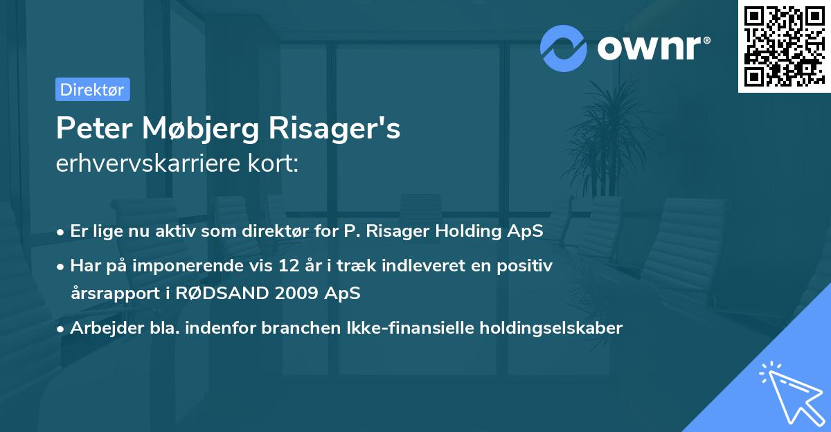 Peter Møbjerg Risager's erhvervskarriere kort